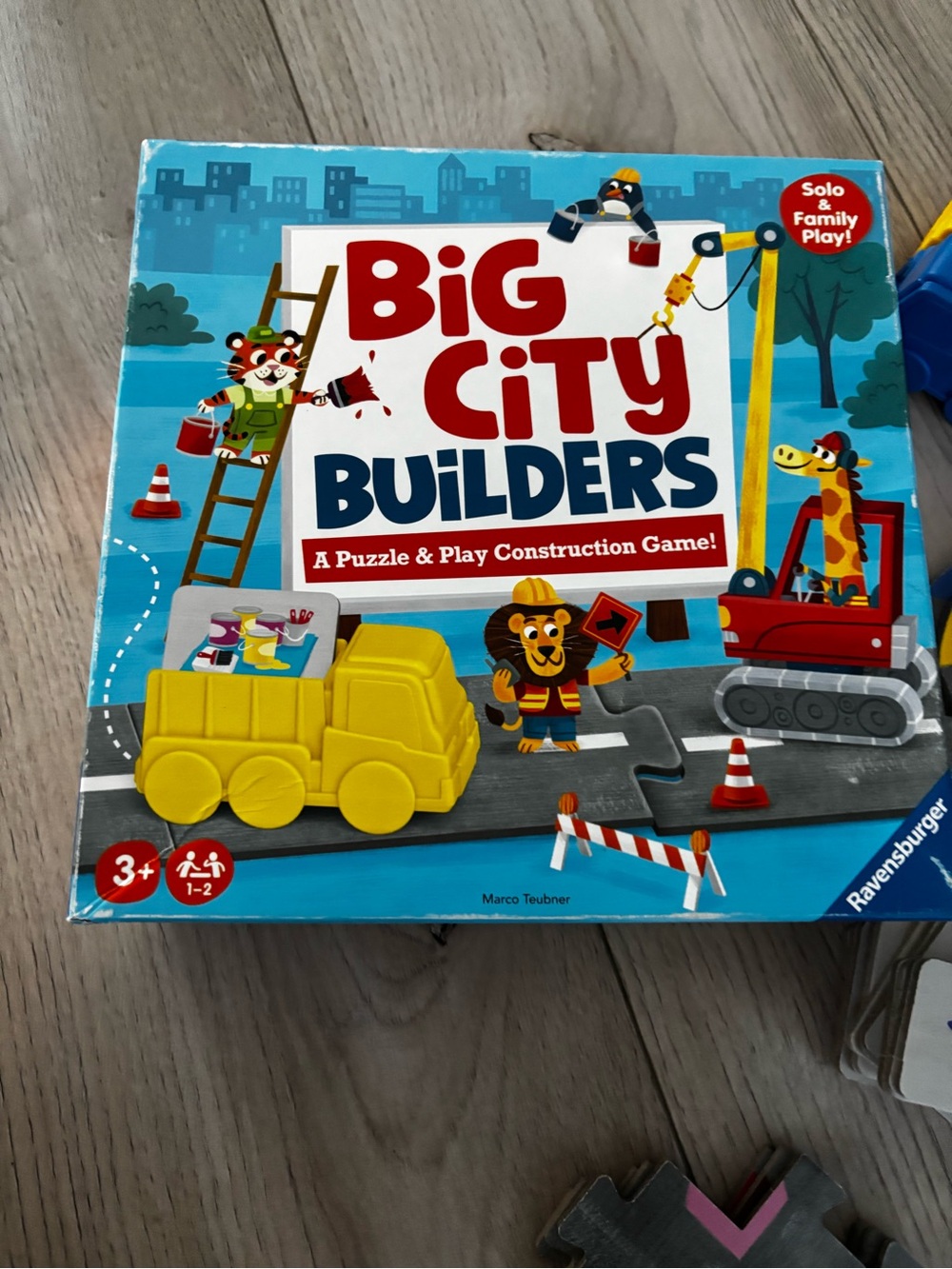 Ravensburger Big City Builders Construction Game - Yellow & Red Accents